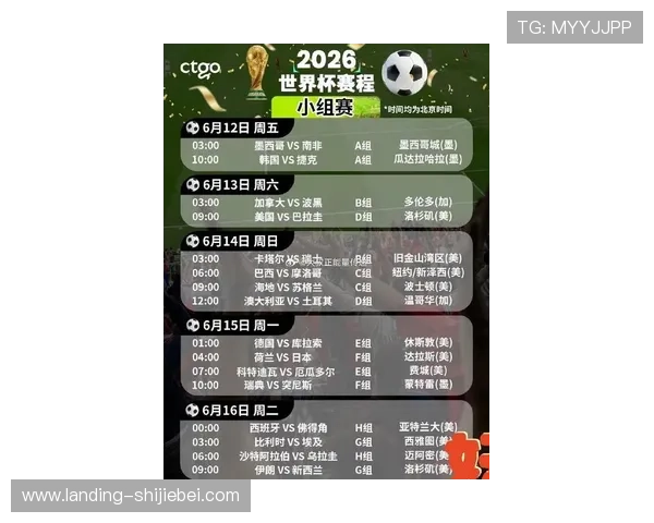 2026年世界杯举办地详细介绍及各城市赛程安排全解析