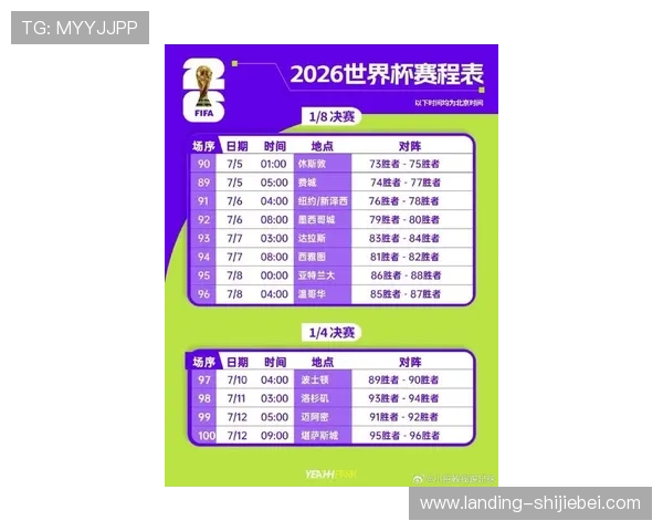 2026年美加墨世界杯中国时间表公布，重要比赛时间一站式查询